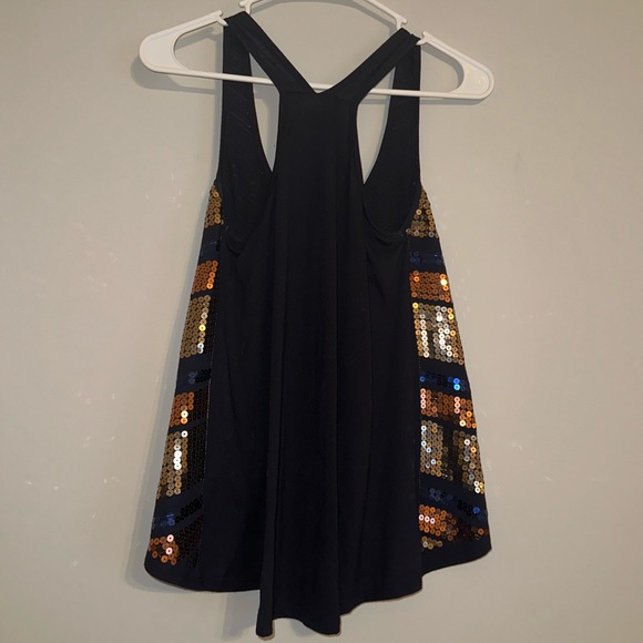 Halter Style Sequin Tank - Picture 2 of 3